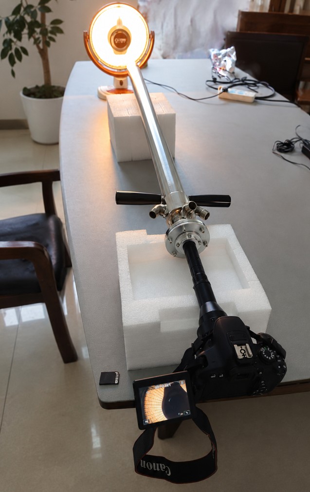 High temperature endoscope full assembly with SLR camera