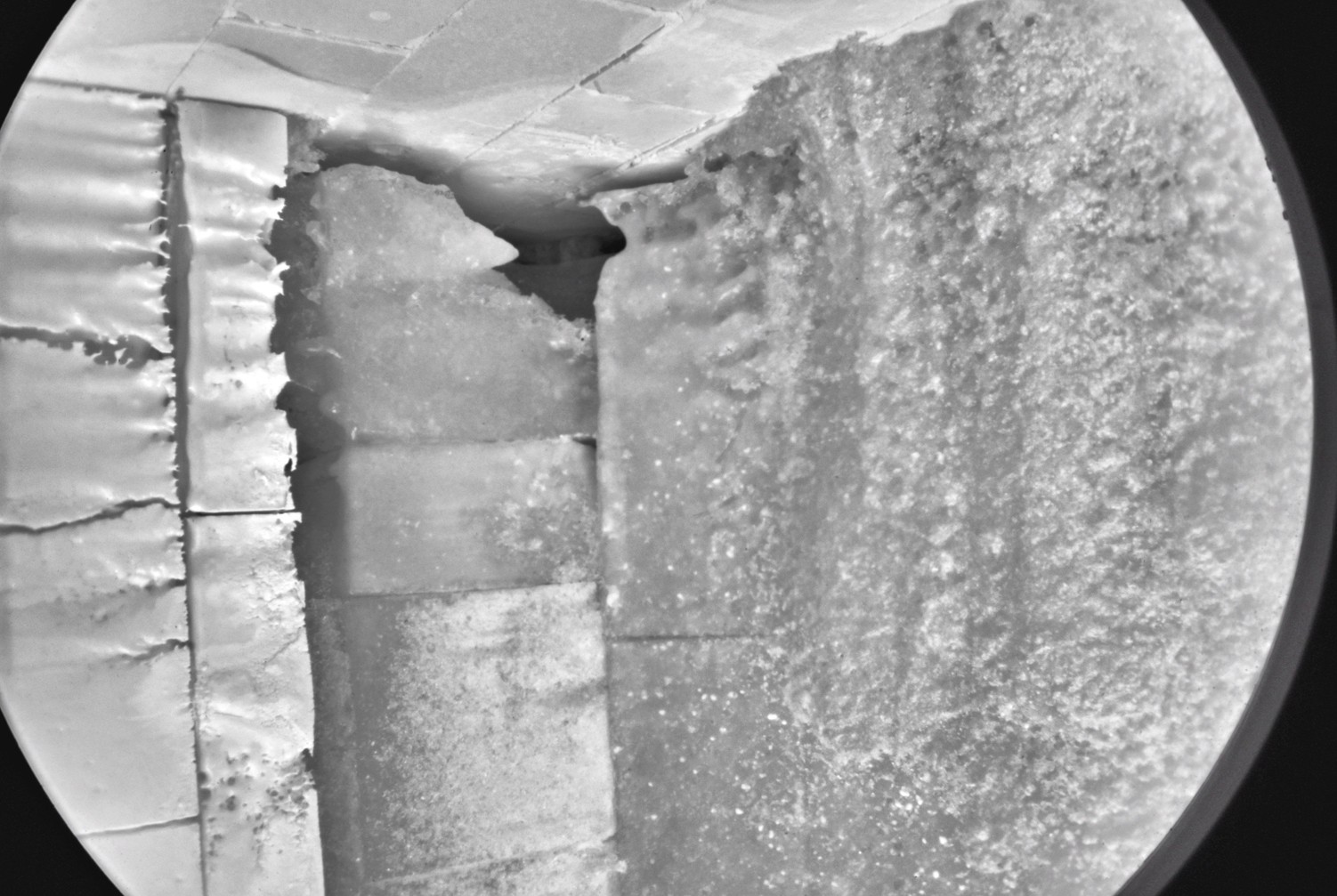 Cement kiln refractory inspection result